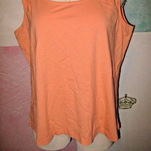 Tops - Light Bright Orange Stretch Knit Tank Top 3X NEW Tops - Light Bright Orange Stretch Knit Tank Top 3X NEW
